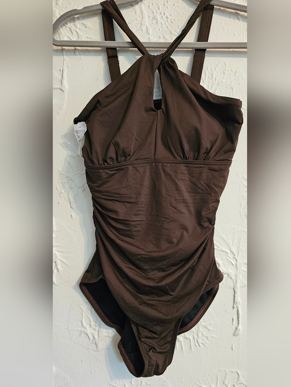 Multi Way Women's Swimuit NWT Size Small Brown Lands' End